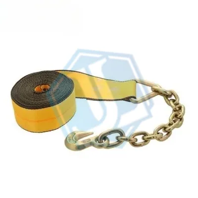 3inch winch strap with chain extension