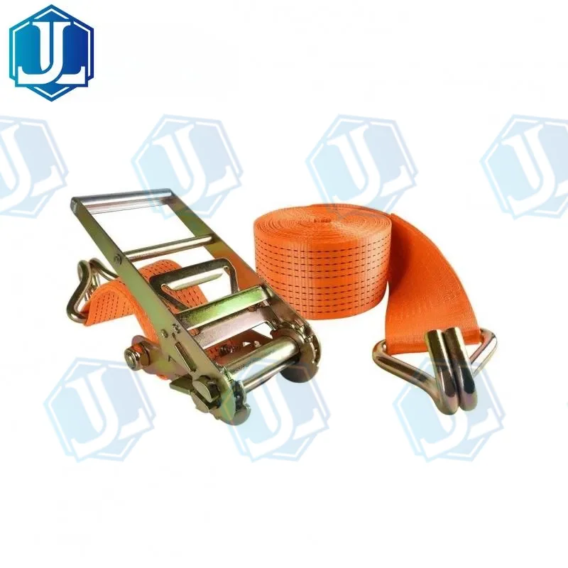 double J hook ratchet strap (Item No. 60) — Ratchet Tie Down manufactured by Zhejiang Jingli, China