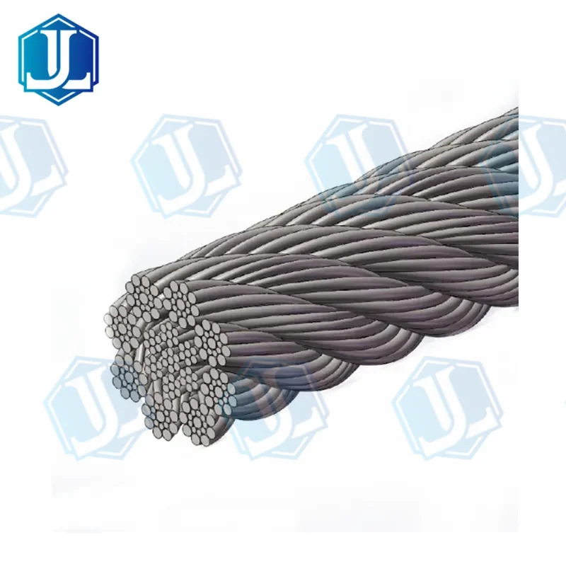 steel strand wire rope — 8x25Fi / 8x26WS / 8x31WS (Item No. 290) — Wire Rope manufactured by Zhejiang Jingli, China