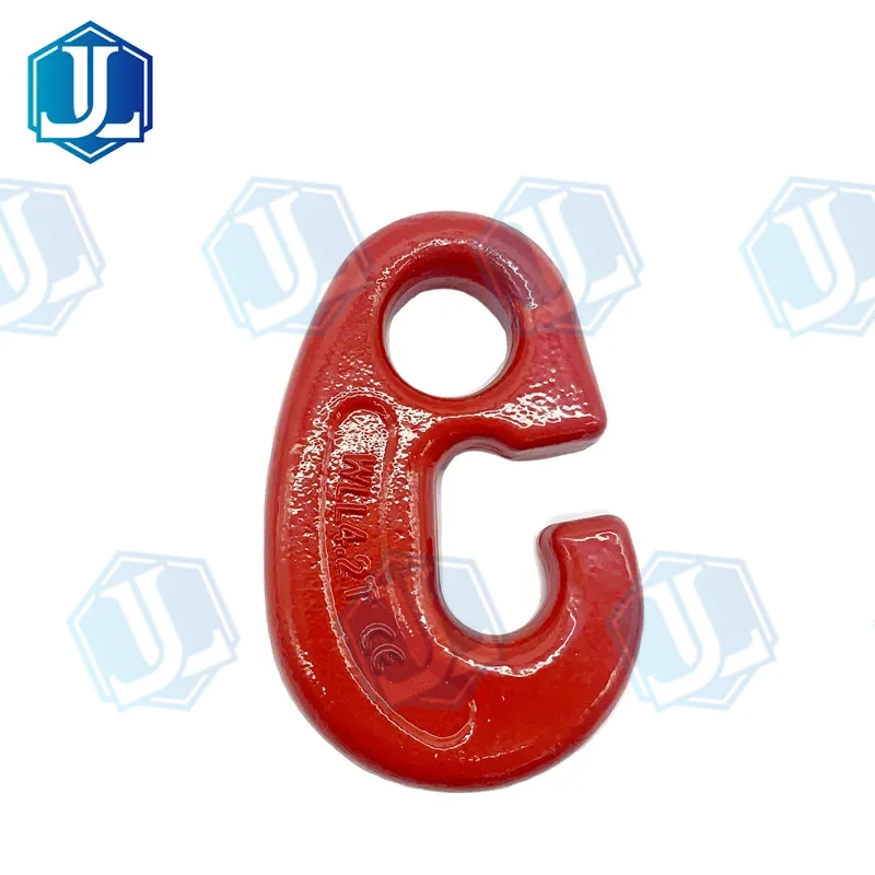 Grade 80 G80 Hook — Alloy Steel Hook (Item No. 195) — Rigging hardware manufactured by Zhejiang Jingli, China