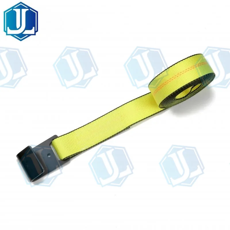 2inch winch strap with flat hook (Item No. 69) — Ratchet Tie Down manufactured by Zhejiang Jingli, China