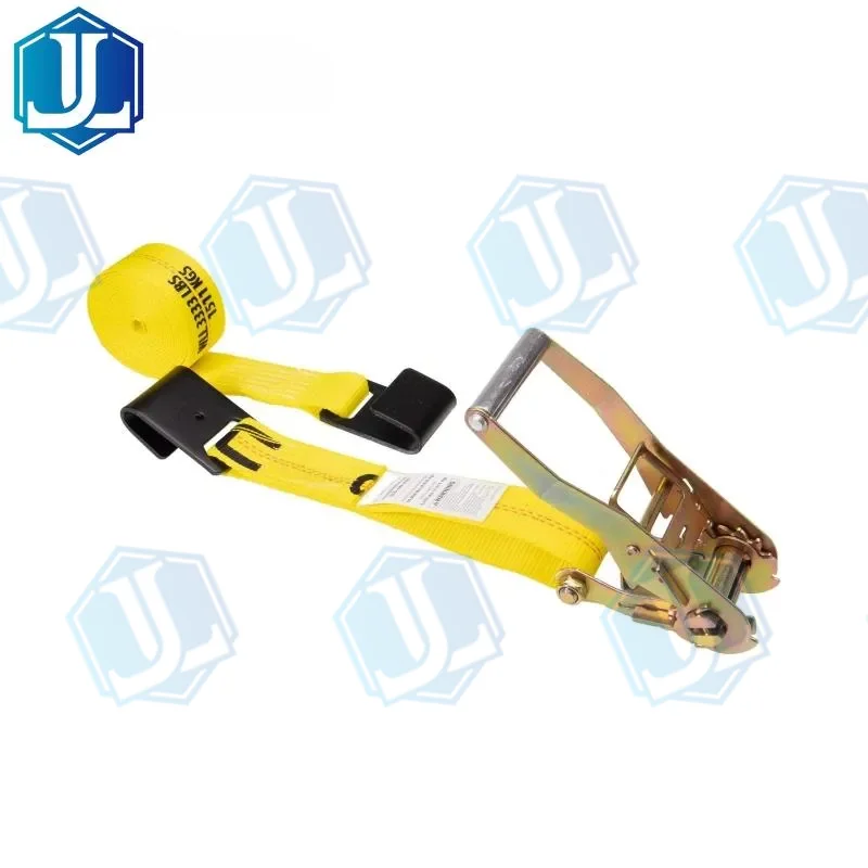 2inch flat hook ratchet strap (Item No. 37) — Ratchet Tie Down manufactured by Zhejiang Jingli, China