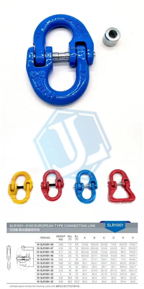 Grade 100 G100 Link — European Type Link (Item No. 138) — Rigging hardware image 2 of 4