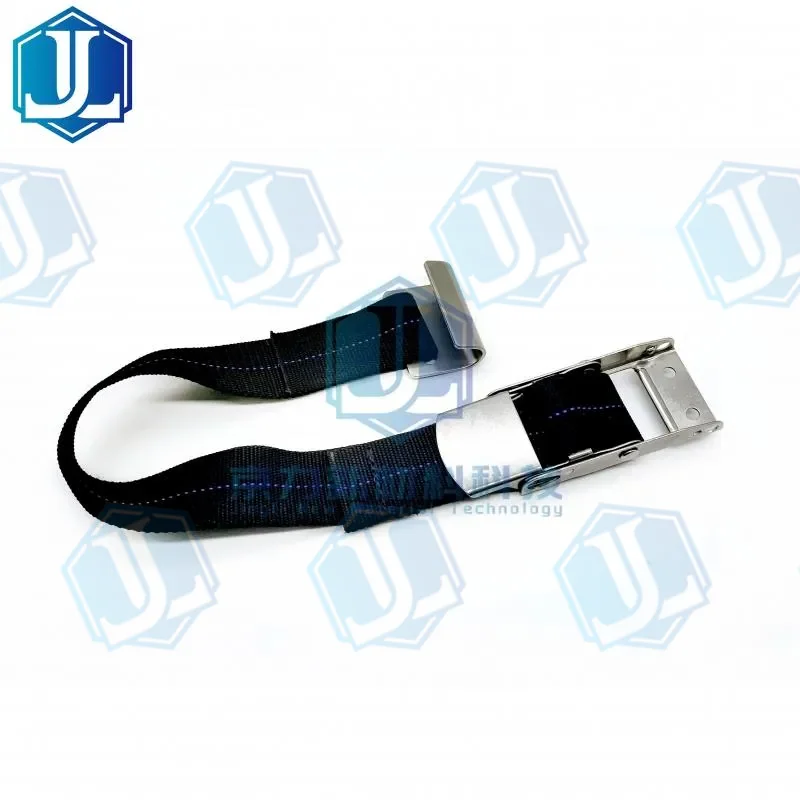 Curtainside Bottom Strap Assembly — external curtain strap · over-centre buckle (Item No. 85) (Item No. 85) — Ratchet Tie Down manufactured by Zhejiang Jingli, China