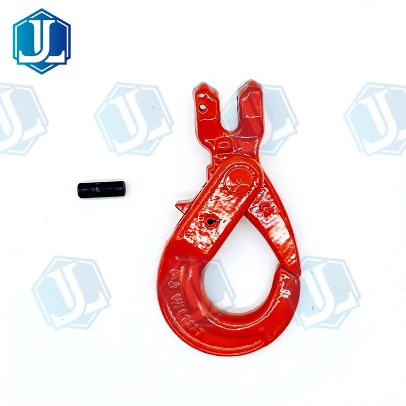 Grade 80 G80 Hook — Clevis Self Locking Safety Hook (Item No. 189) — Rigging hardware manufactured by Zhejiang Jingli, China