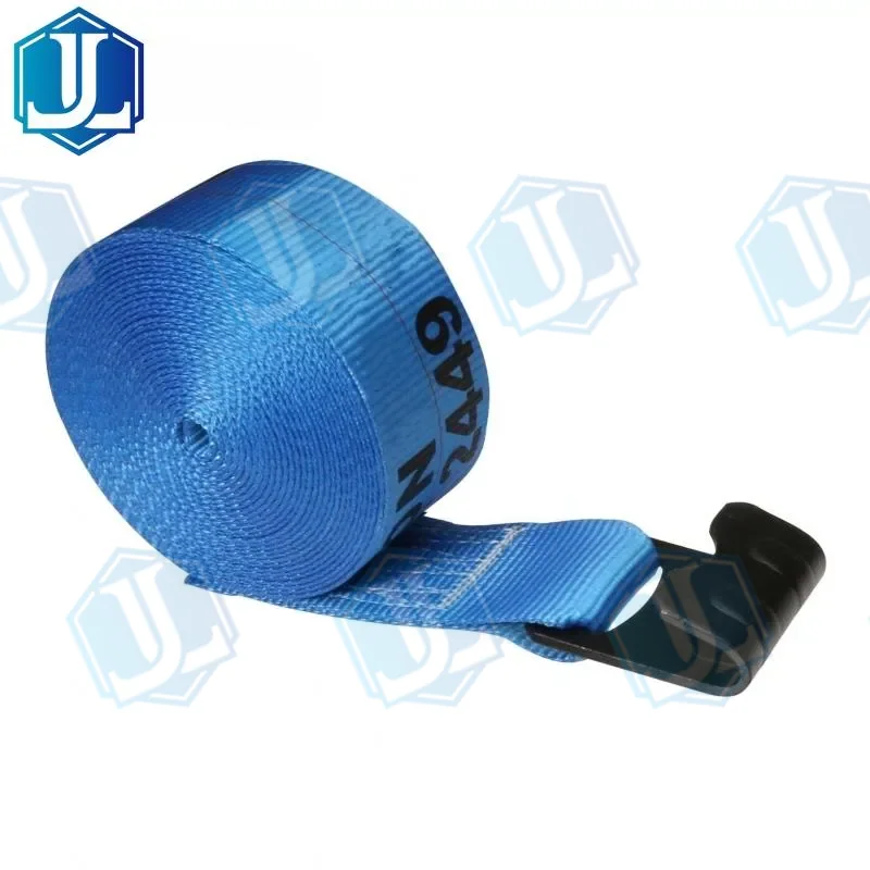 3inch flat hook winch strap (Item No. 67) — Ratchet Tie Down manufactured by Zhejiang Jingli, China