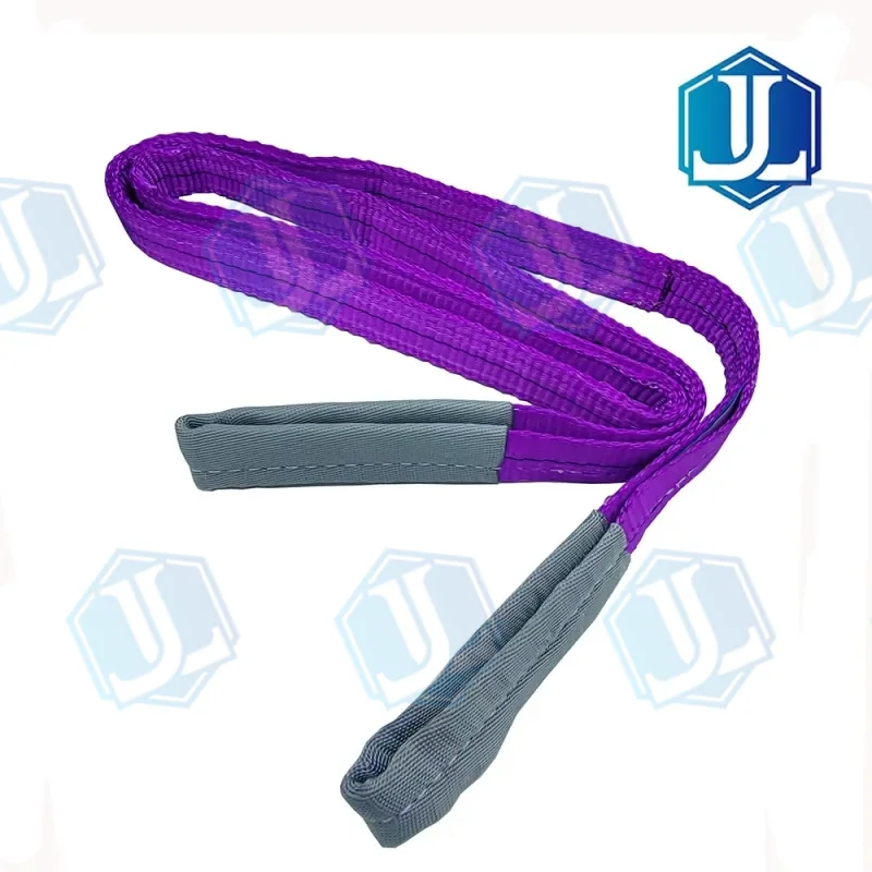 1 Ton 1000kgs Flat lifting webbing sling — Flat Webbing Sling manufactured by Zhejiang Jingli, China
