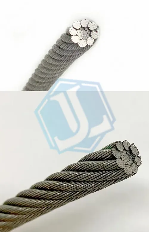 PC steel strand stay wire — DIN 3062 8x19S FC / IWR / W · elevator rope (Item No. 287) — Wire Rope image 3 of 4