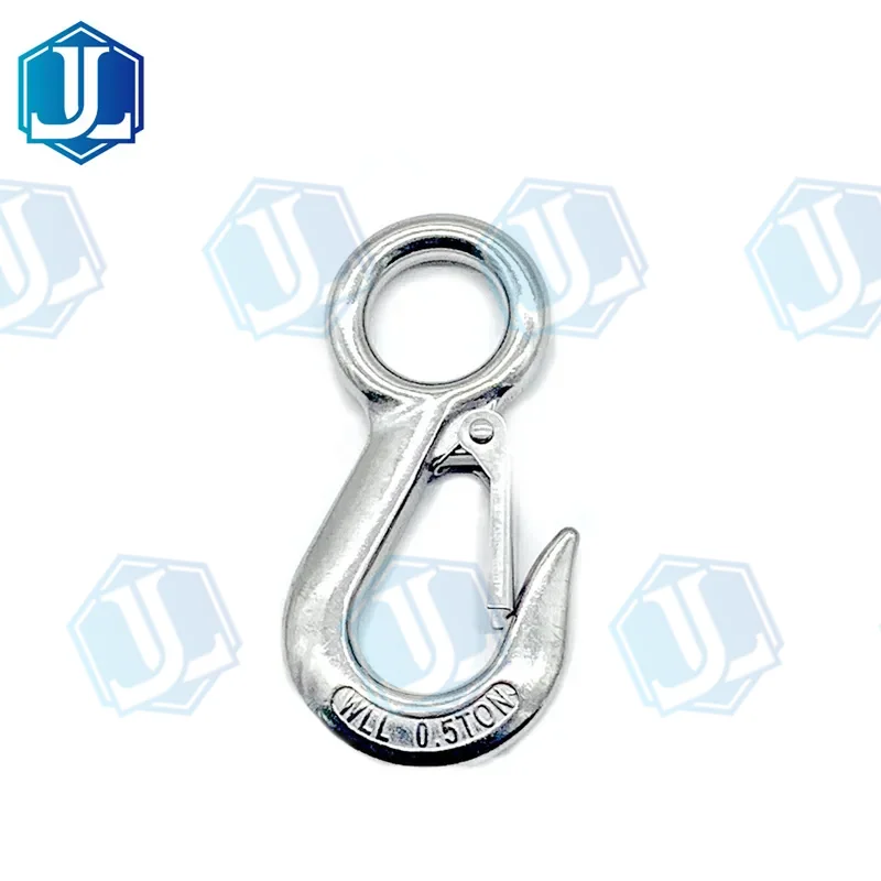 304 Stainless Steel Hook — Large Eye Hook (Item No. 277) — Rigging hardware manufactured by Zhejiang Jingli, China