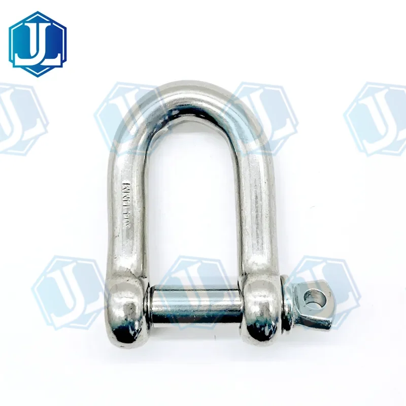 304 / 316 Stainless Steel Shackle (Item No. 256) — Rigging hardware manufactured by Zhejiang Jingli, China