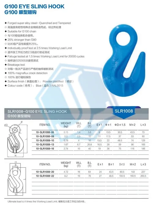 Grade 100 G100 Hook — Eye Shortening Grab Hook (Item No. 152) — Rigging hardware image 2 of 4